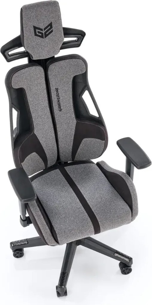 Fotel gamingowy NITRO 2 szary/czarny HALMAR