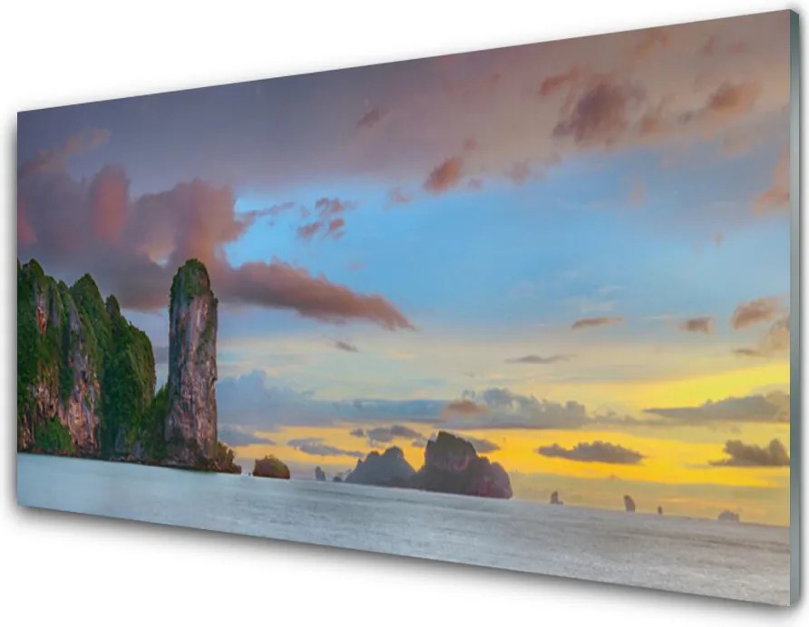 Panel Szklany Szczyty Gór nad Zatoką