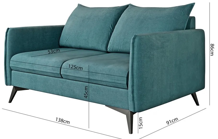 Morska sofa 138 cm Juli Bis – Ropez