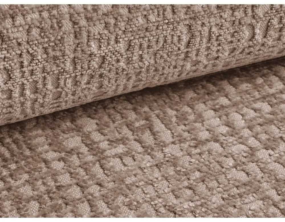 Jasnobrązowa rozkładana/ze schowkiem sofa 216 cm Kalena – Makamii