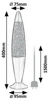 Rabalux 76113 dekoracyjna lampa lawowa LED Glitter2, zielona
