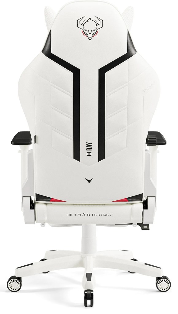 Fotel gamingowy Diablo X-Ray 2.0 Normal Size, biało-czarny