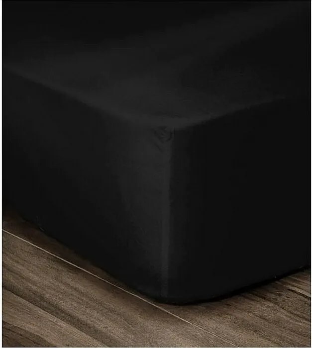 Pościel 100% Bawełna Czarna 160x200cm - Miseczka 35cm