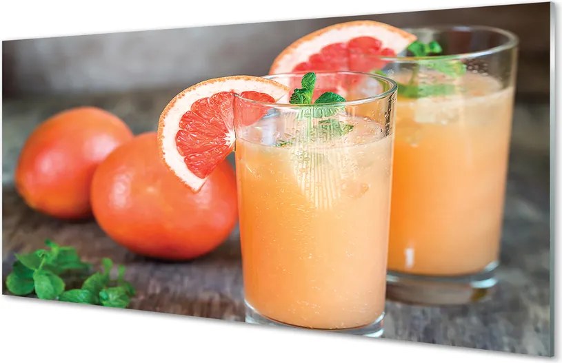 Szkło Ozdobne do Kuchni Cytrusowy Koktajl Grejpfrutowy