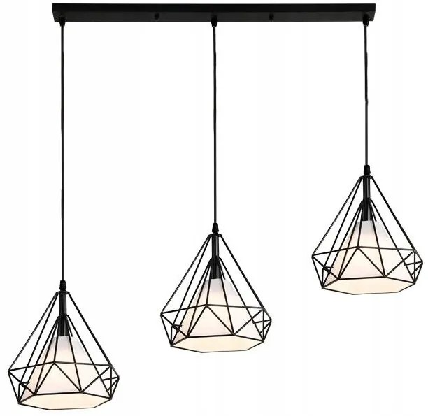 LAMPA SUFITOWA WISZĄCA W STYLU LOFT BELLO 3x E27 APP012-3CP