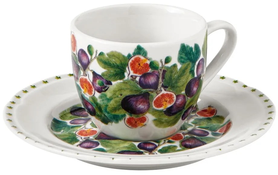 Zestaw 4 porcelanowych filiżanek ze spodkami Brandani Le Primizie