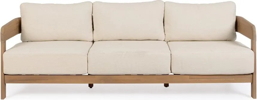Sofa ogrodowa z litego drewna akacjowego w naturalnym kolorze Pablo – Bizzotto