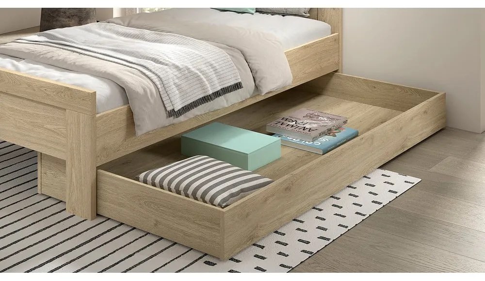 Szuflada pod łóżko dziecięce 90x200 cm w naturalnym kolorze Sam – Vipack