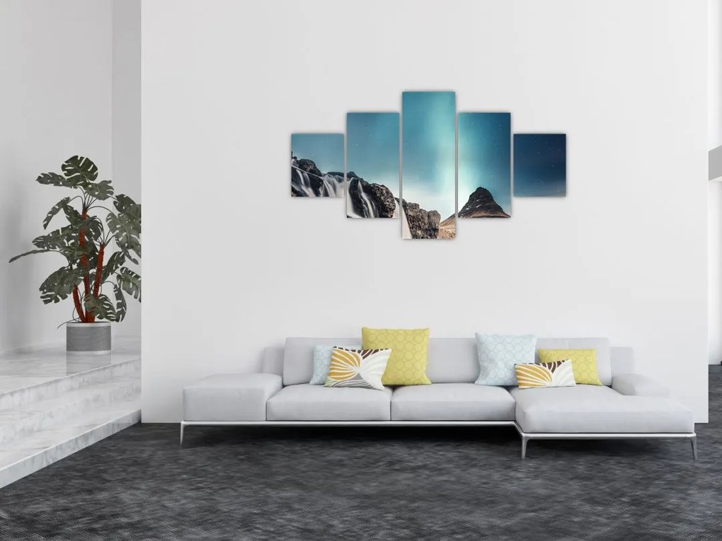 Obraz wodospadów (125x70 cm)