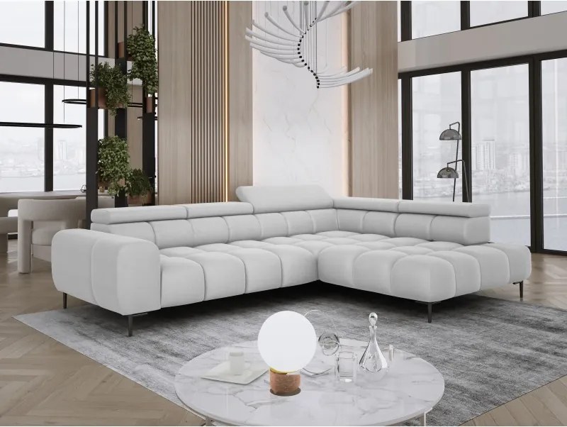 Narożnik PLAZA L Prawostronny w tkaninie Solar 80 WERSAL