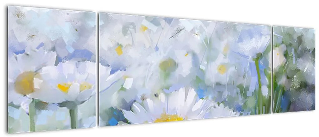 Obraz - W stokrotkach (170x50 cm)