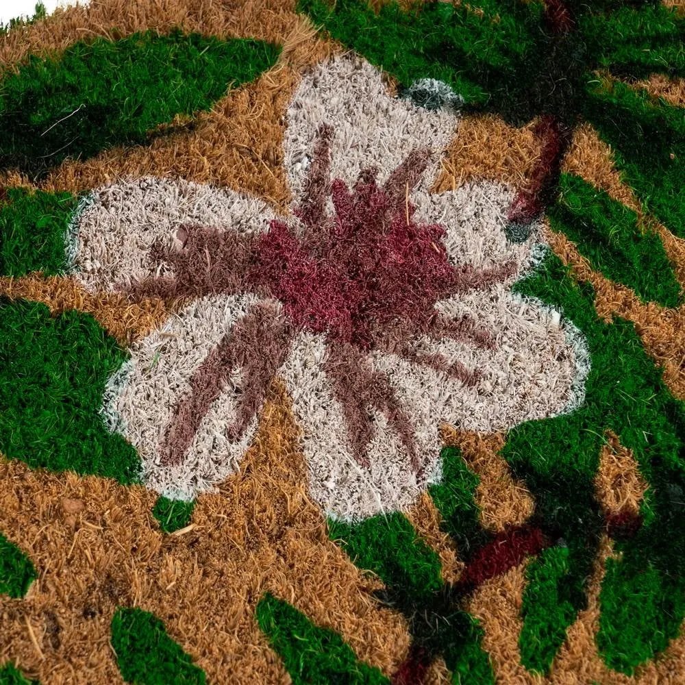 Wycieraczka z włókna kokosowego 40x60 cm Leafy – Casa Selección