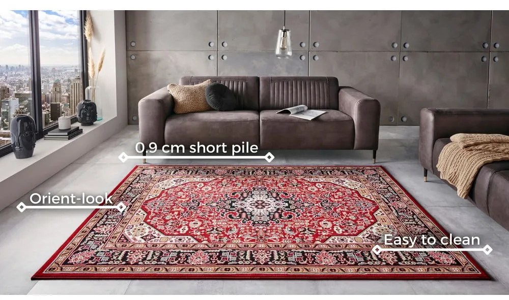 Czerwony dywan Nouristan Skazar Isfahan, 200x290 cm