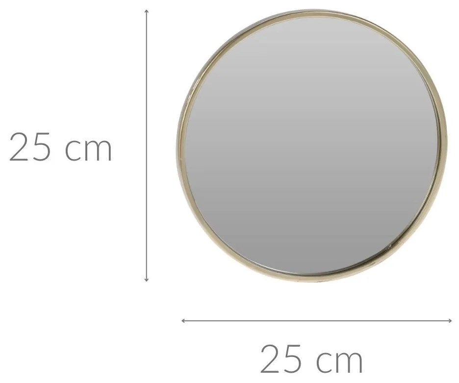 Lustro dekoracyjne CHAMPAGNE, Ø 25 cm