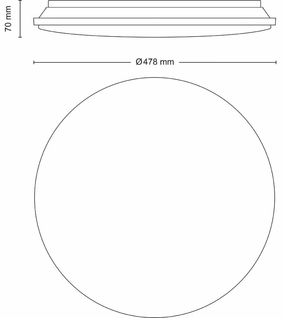 Philips 8720169196131 Lampa sufitowa LED Wincel 40W 4300LM 2700-6500K 48 cm IP20, biały + sterownik