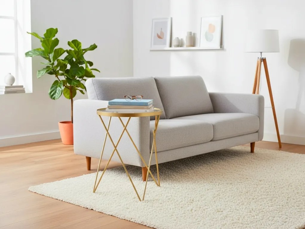 Stolik pomocniczy EMILY Ø 35,5 cm, złoty