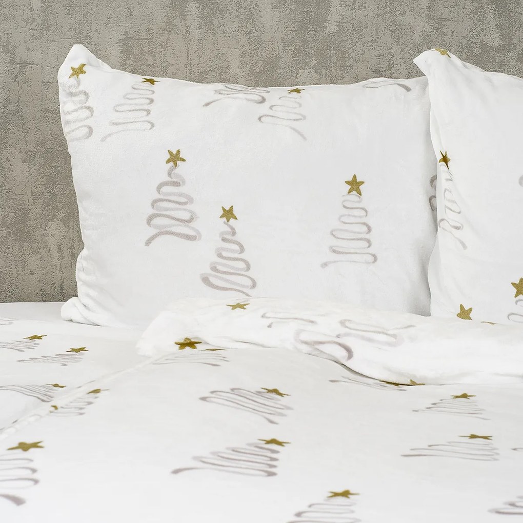4Home Pościel mikroflanela Christmas tree, 140x 200 cm, 70 x 90 cm, 140 x 200 cm, 70 x 90 cm