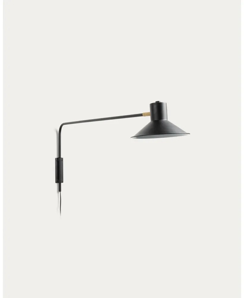 Czarny kinkiet ø 20 cm Aria – Kave Home