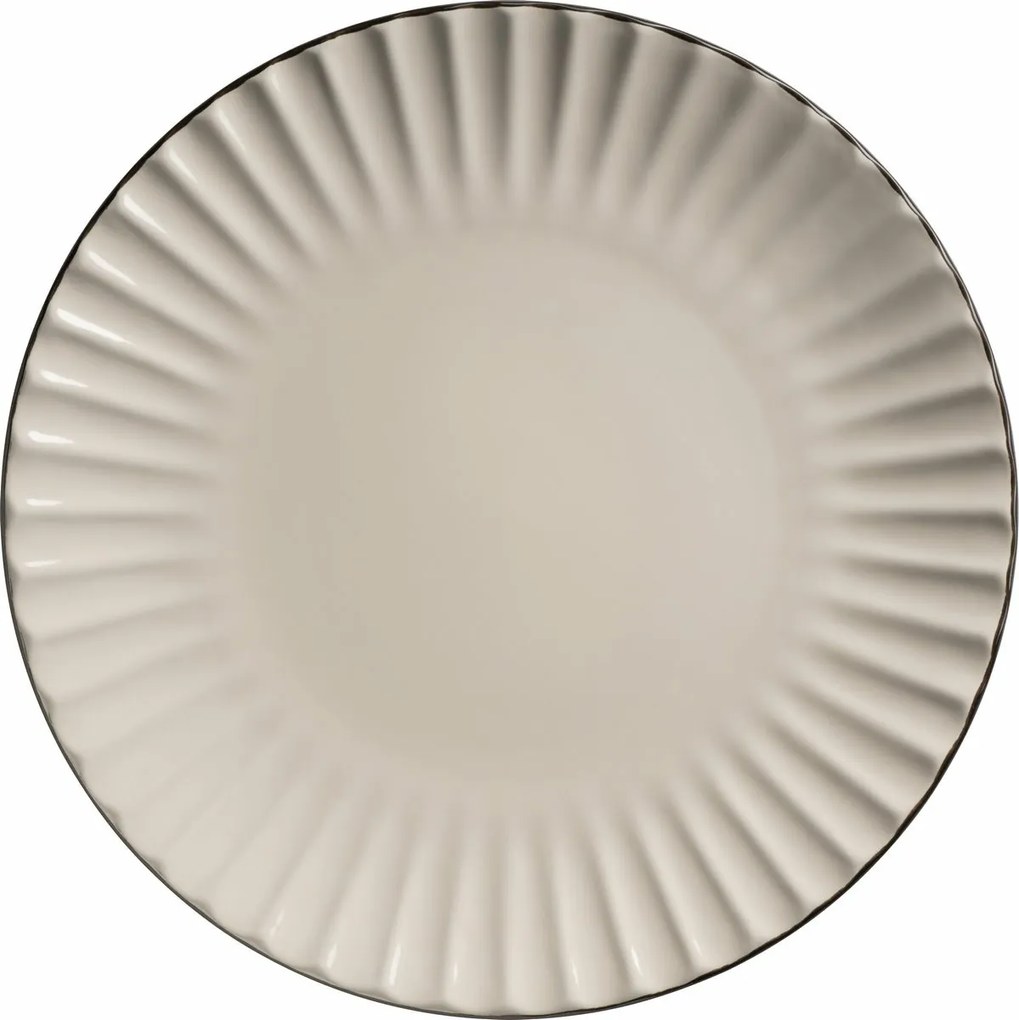 Mäser Zestaw płytkich i głębokich talerzy 8 szt. OSITA – kremowy