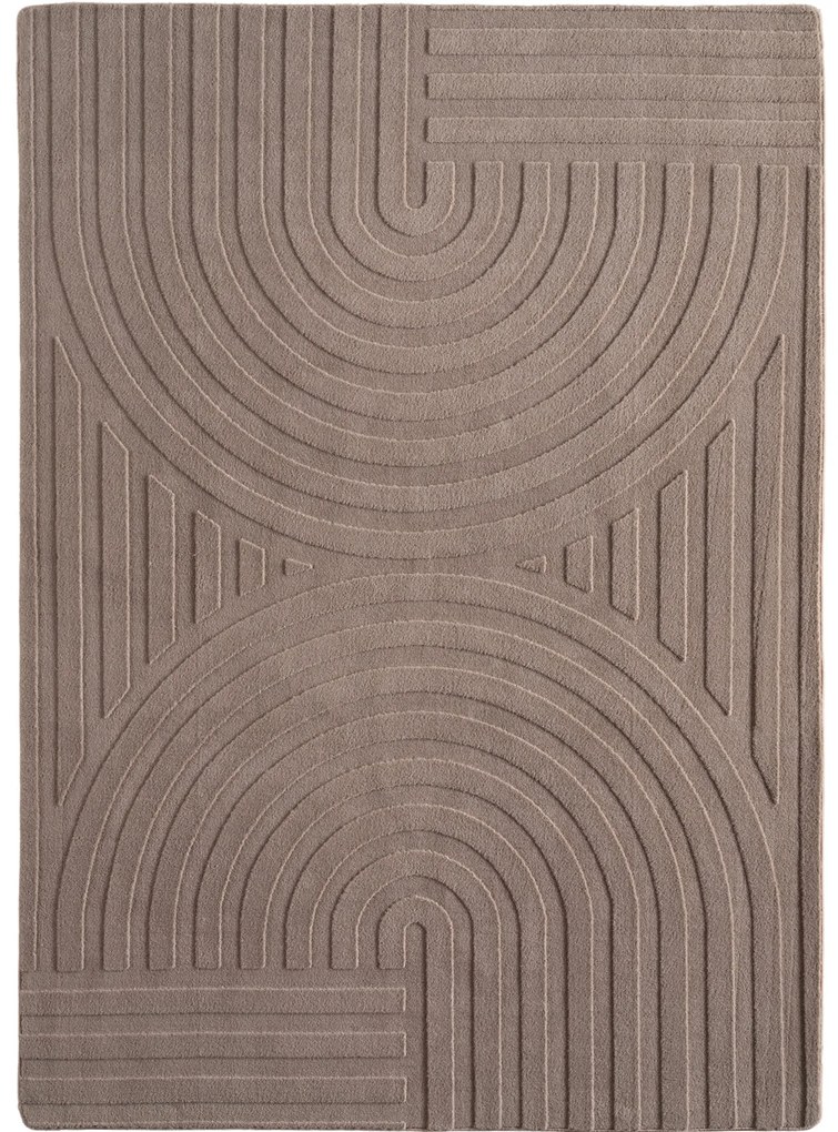 Dywan nowoczesny 3D Pompei beżowy 240 cm x 340 cm