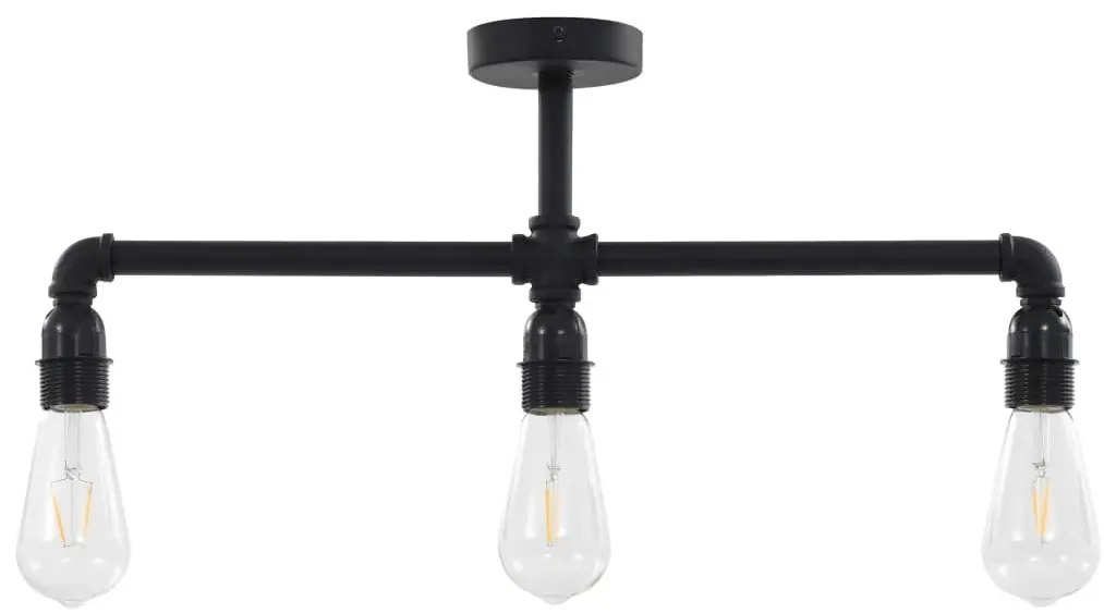 Czarna lampa sufitowa loftowa - EX175 K4-E33