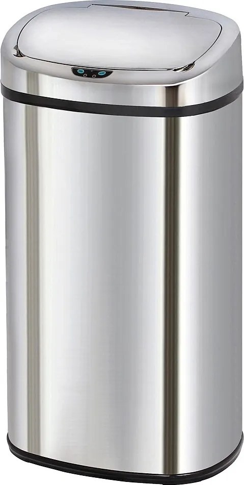 Automatyczny Kosz na Śmieci Inox MAJESTIC srebrny 68L