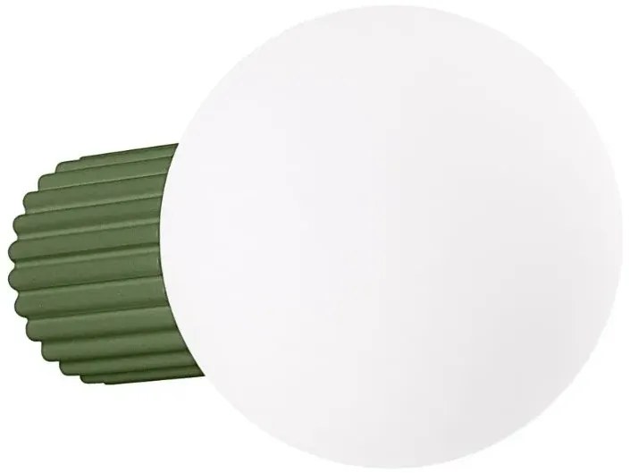 Zielony szklany kinkiet - K597- Z4-R03