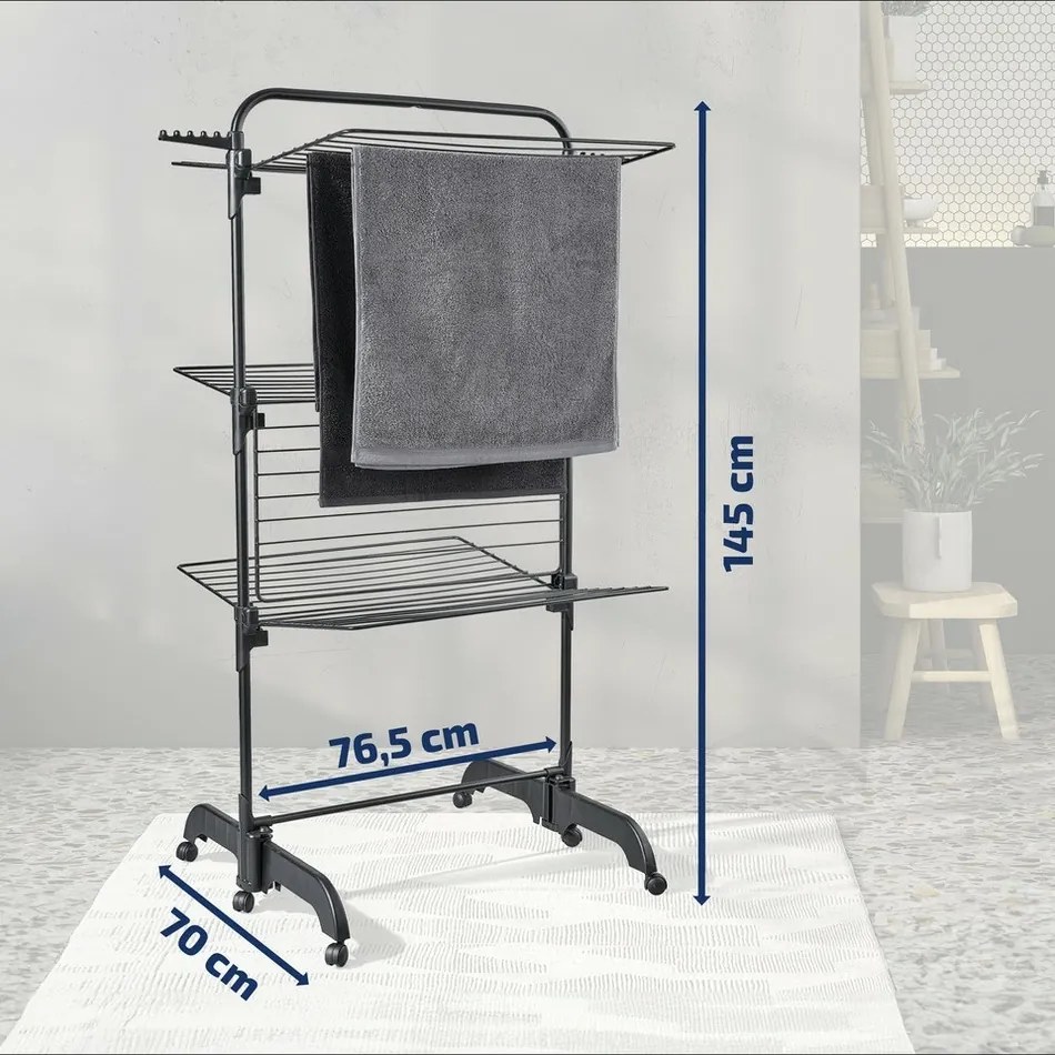 Leifheit Suszarka piętrowa Comfort Tower 420 Black 81691