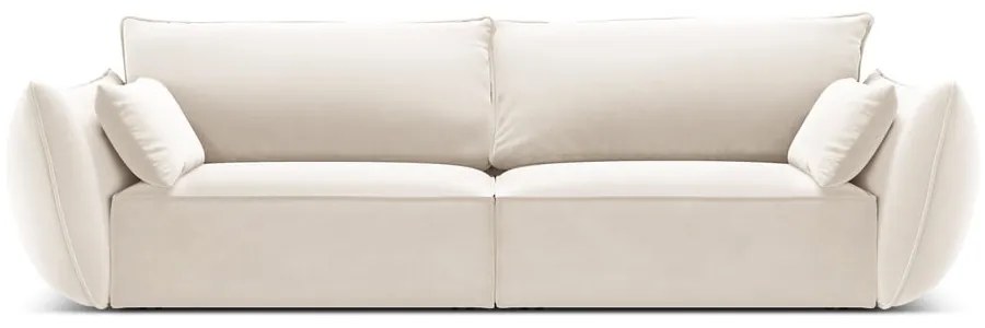 Beżowa aksamitna sofa 208 cm Vanda – Mazzini Sofas