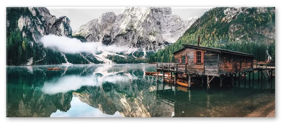 Szklany obraz Styler Tyrol Lake, 50x125 cm