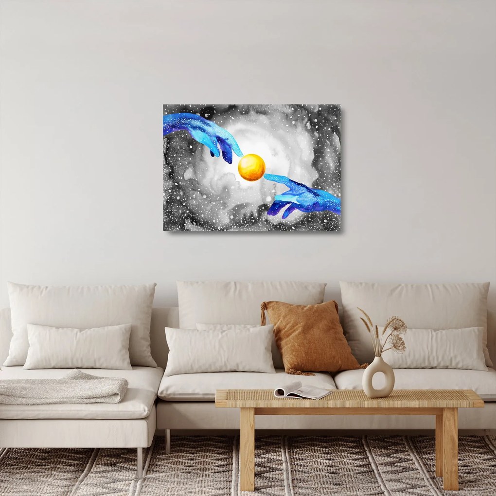 Obraz na szkle - Połączenie (70x50 cm)