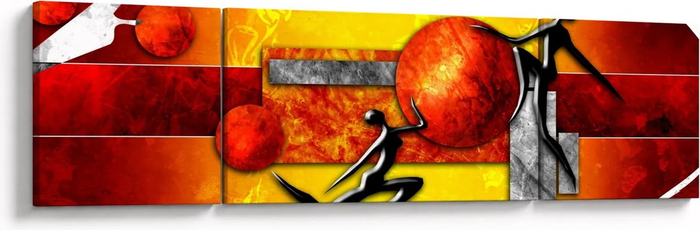 Obraz - Malarstwo ludzkości (170x50 cm)