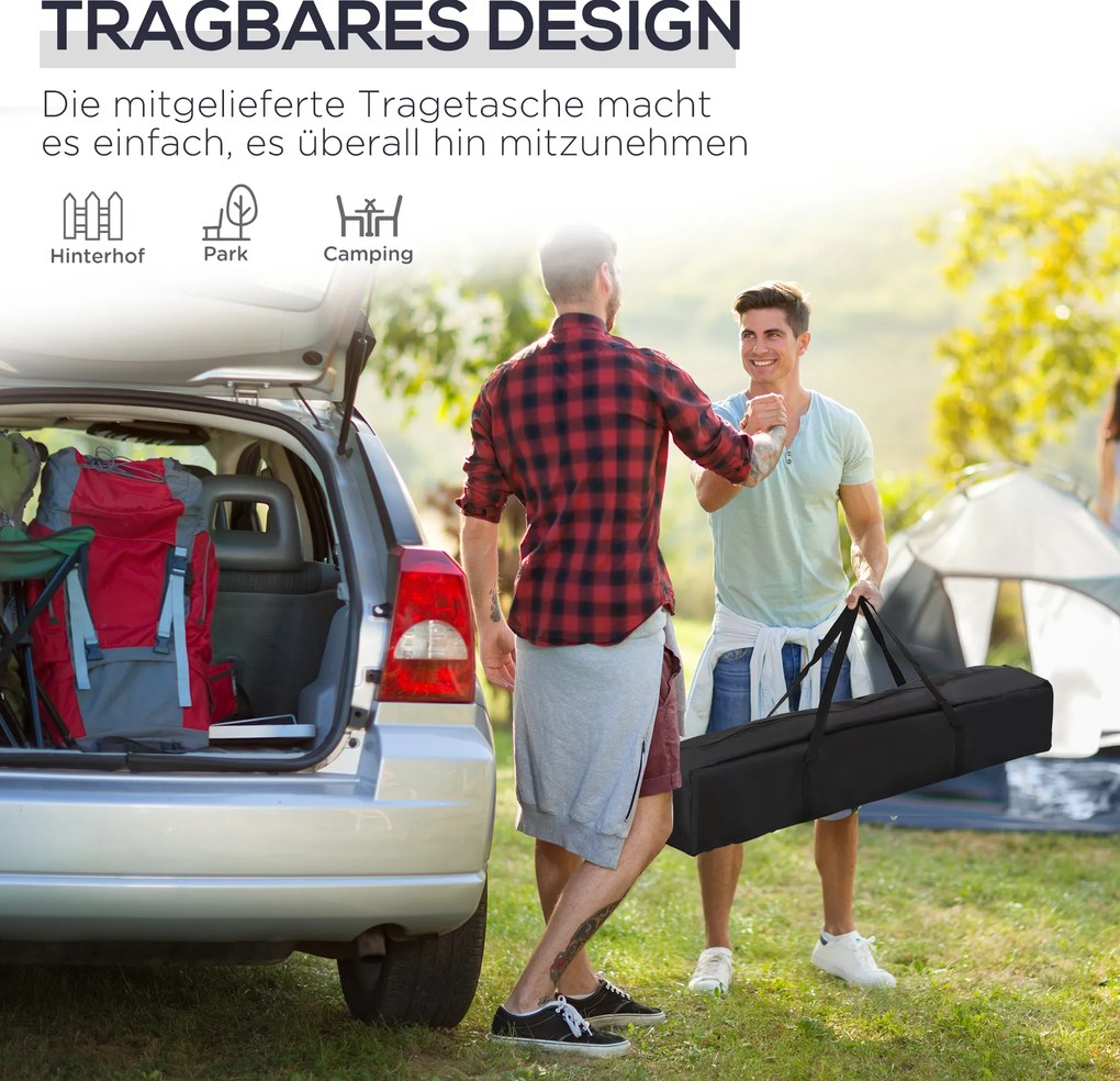 Outsunny namiot ogrodowy 3x3 m niebieski składany z regulacją wysokości UV ochrona Aosom PL