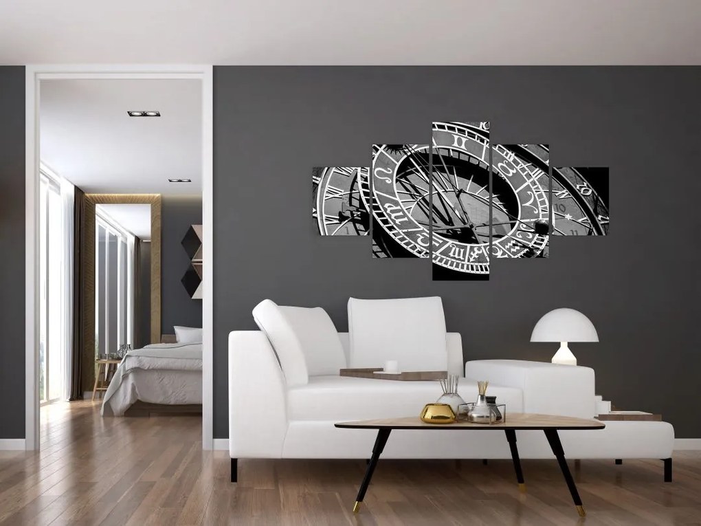 Obraz - Zegar astronomiczny, Praga, Czechy (125x70 cm)