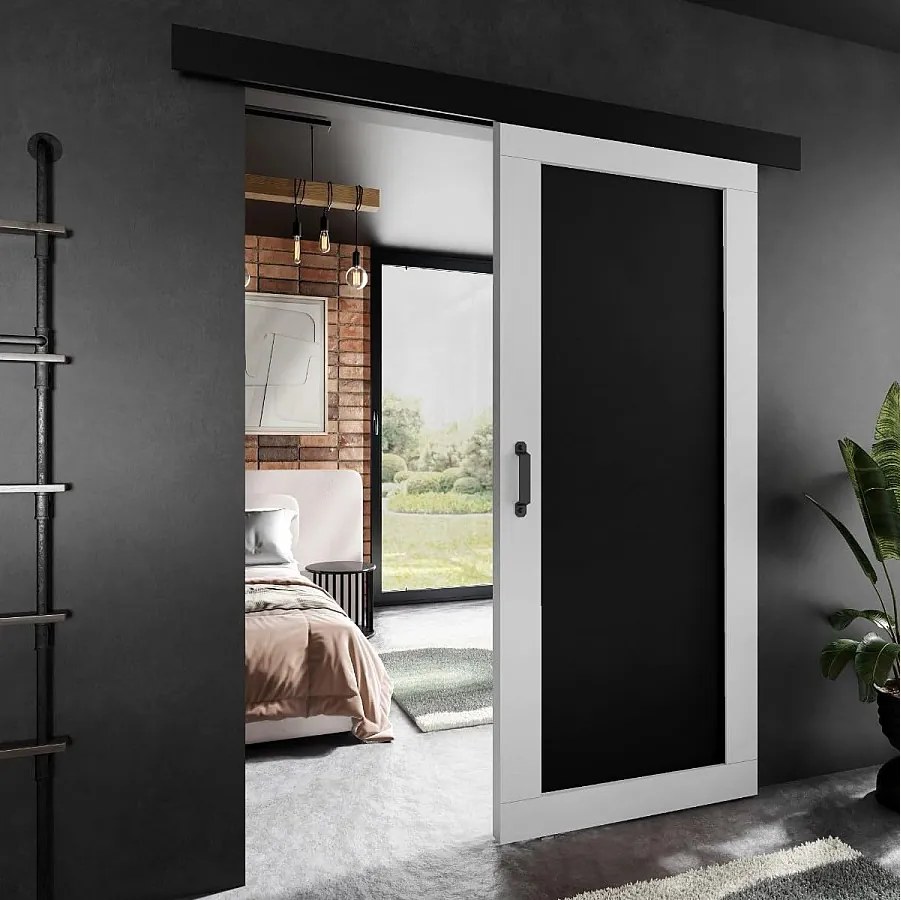 Drzwi przesuwne PALADIO 1 z maskownicą biały 80