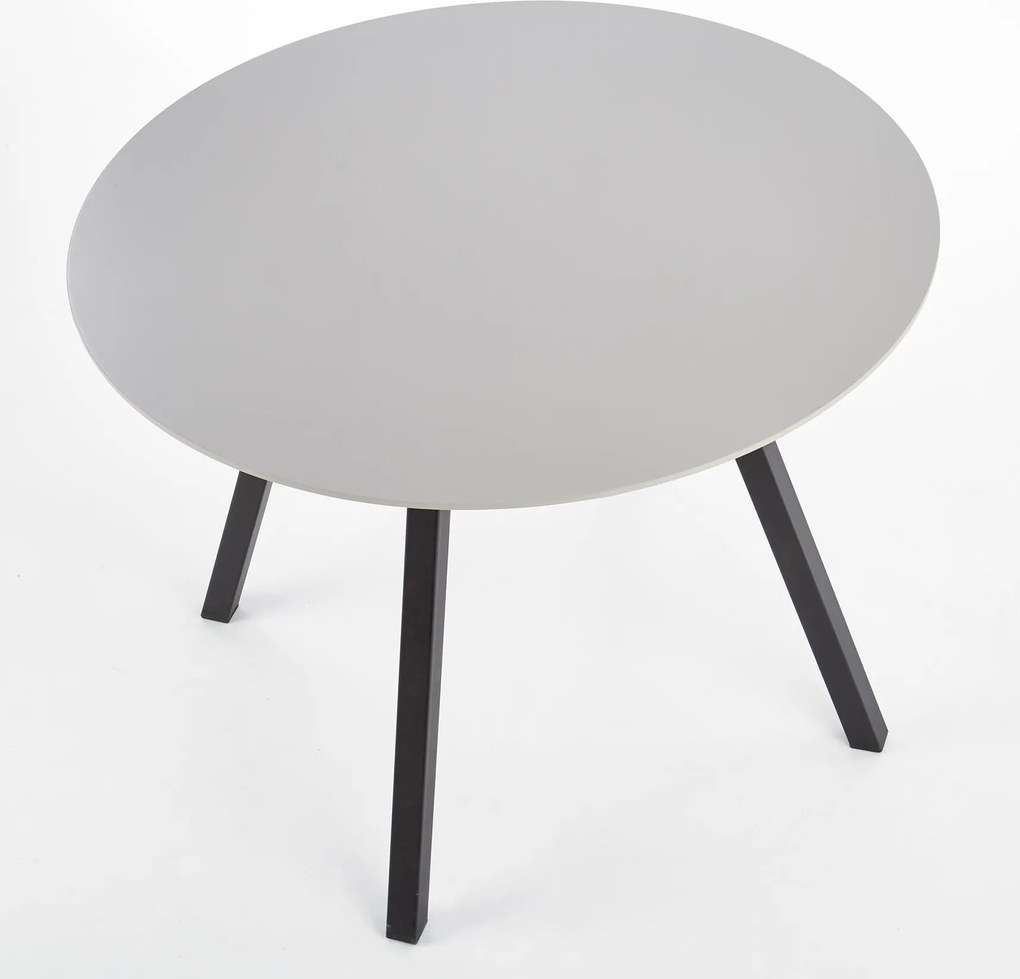 Stół do jadalni z okrągłym blatem na metalowej podstawie Balrog