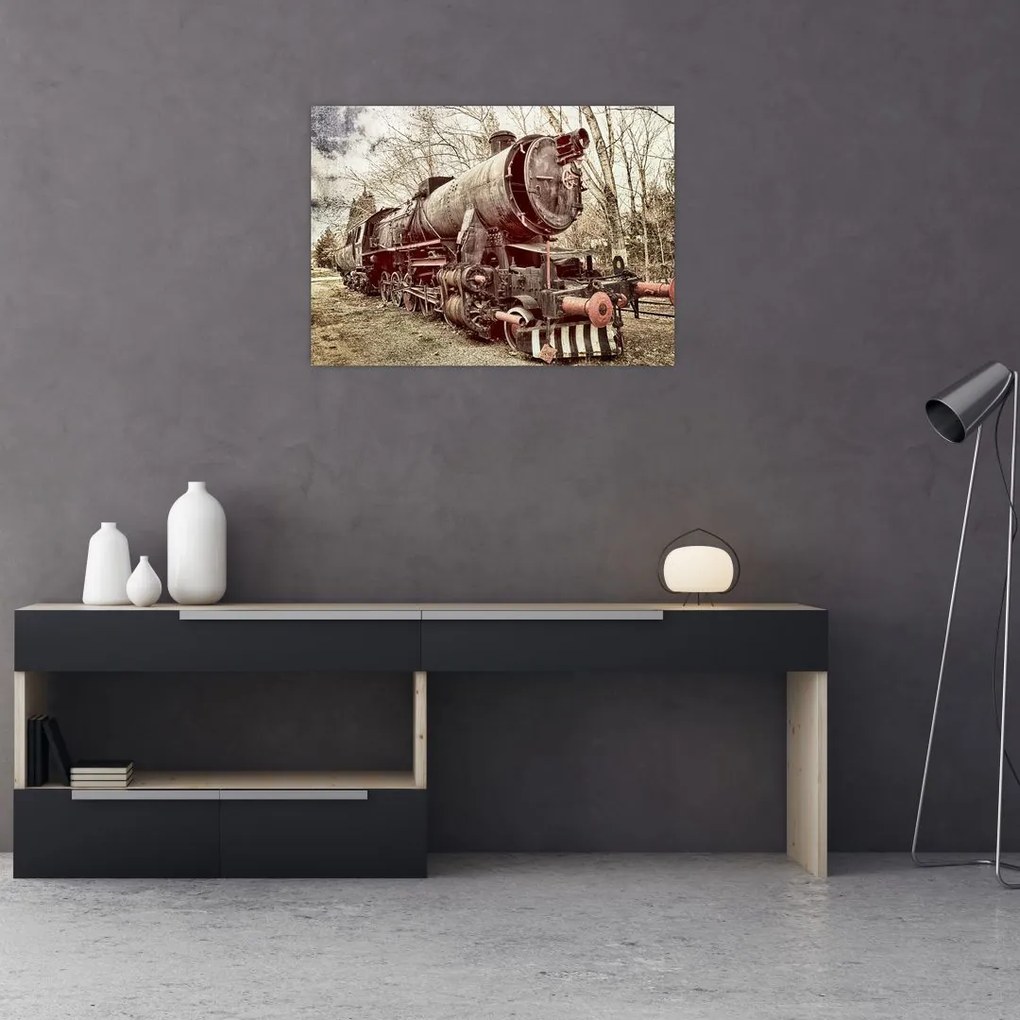 Historyczny wizerunek lokomotywy (70x50 cm)