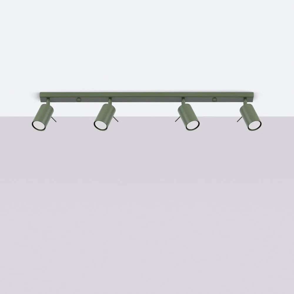 Zielona lampa punktowa 6x81 cm Etna – Sollux