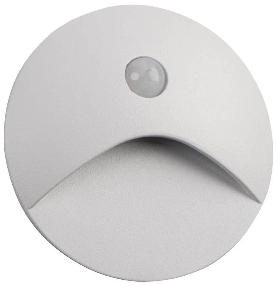 Kanlux 39123 - LED oprawa schodowa z czujnikiem EXIN 2,5W/230V 3000K IP65 biała, okrągła