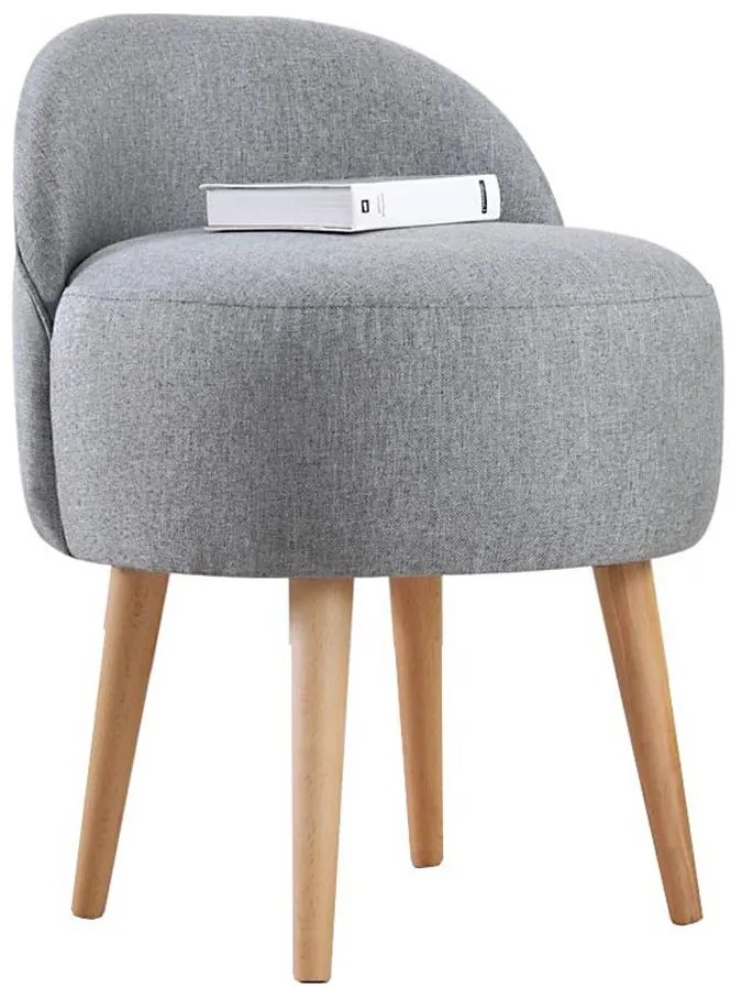 Pufa NIKI, śr. 46 cm, szara