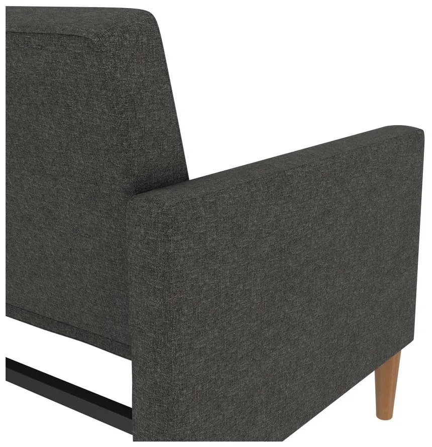 Ciemnoszara rozkładana sofa 82 cm Lilly – Støraa