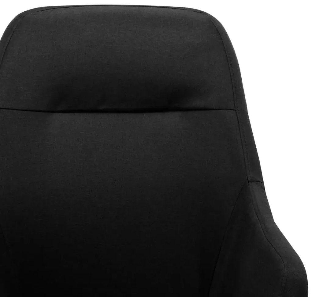 Tapicerowany, czarny fotel bujany R1-R66