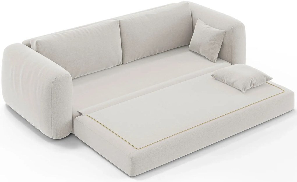 Minimalistyczna sofa rozkładana wolnostojąca - 32 kolory K2-P33