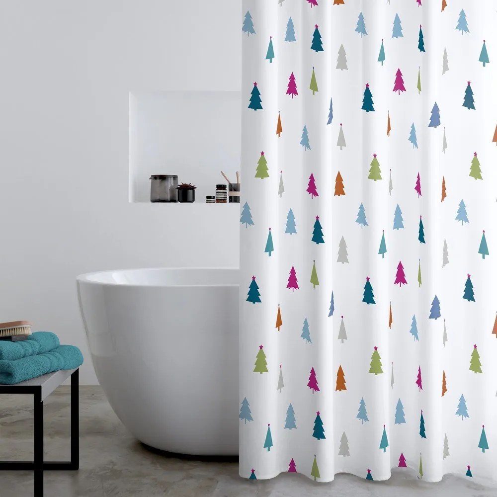 Zasłona prysznicowa 180x180 cm Christmas Tree – Catherine Lansfield