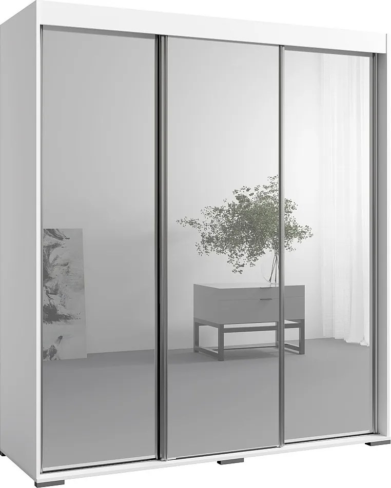 Szafa przeuwna z lutrem Como 3D3L 180 Biała