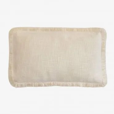 Prostokątna Poduszka 30x50 Cm Z Bawełny Soncey Gardenia Biel - Sklum