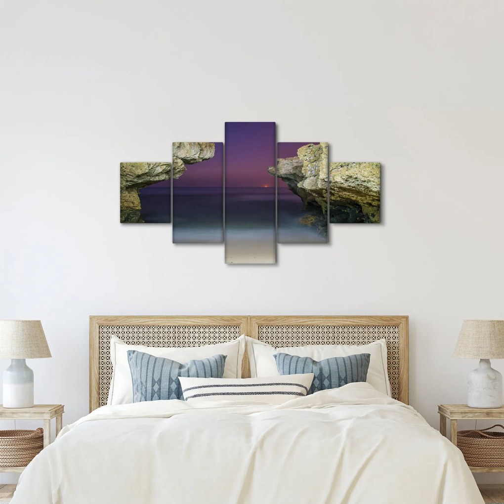 Obraz - klif morski (125x70 cm)