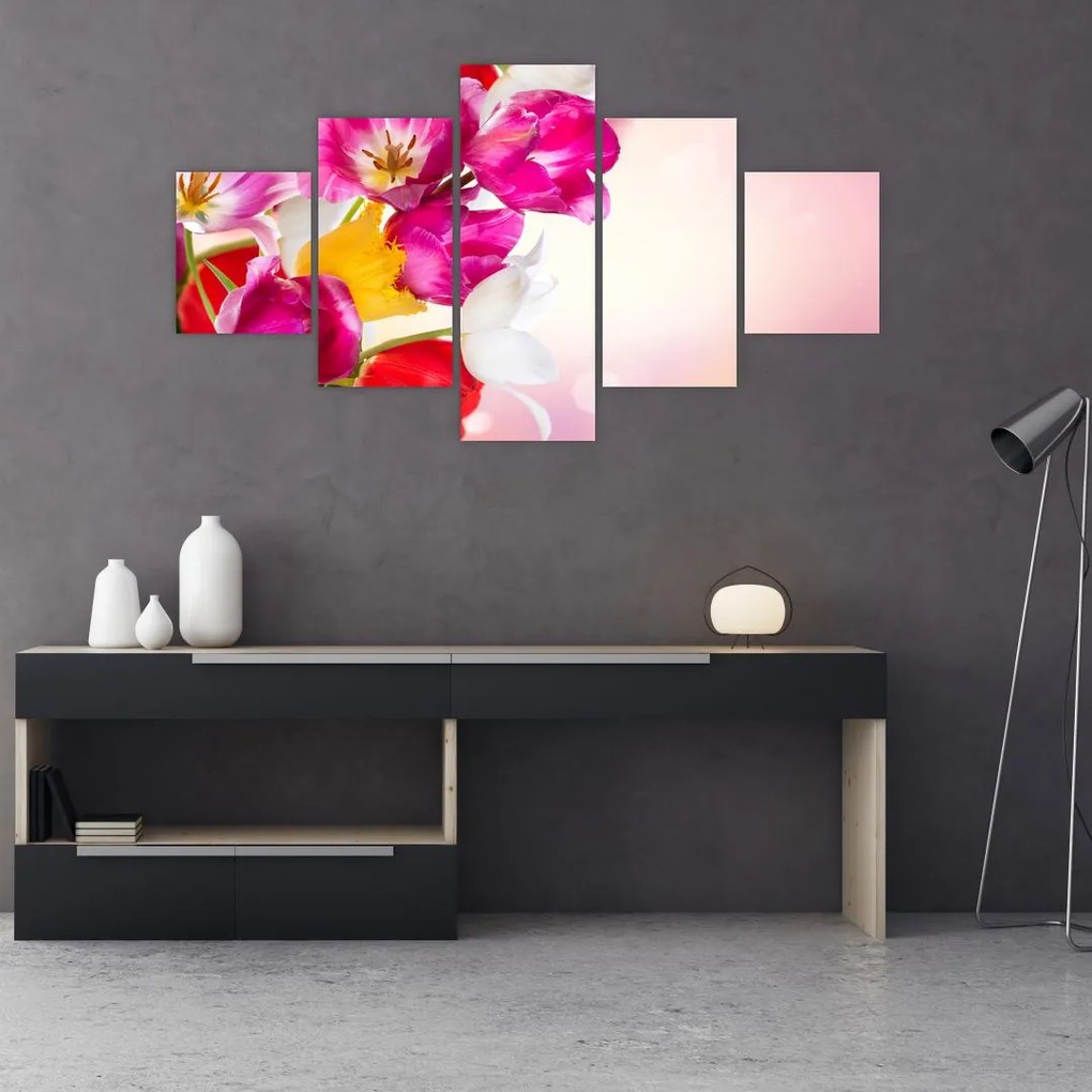 Obraz tulipanów (125x70 cm)