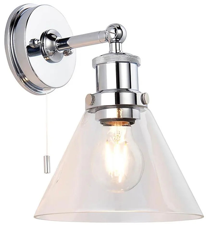 Endon 95513-Kinkiet łazienkowy TOULON 1xE27/10W/230V IP44 chrom błyszczący