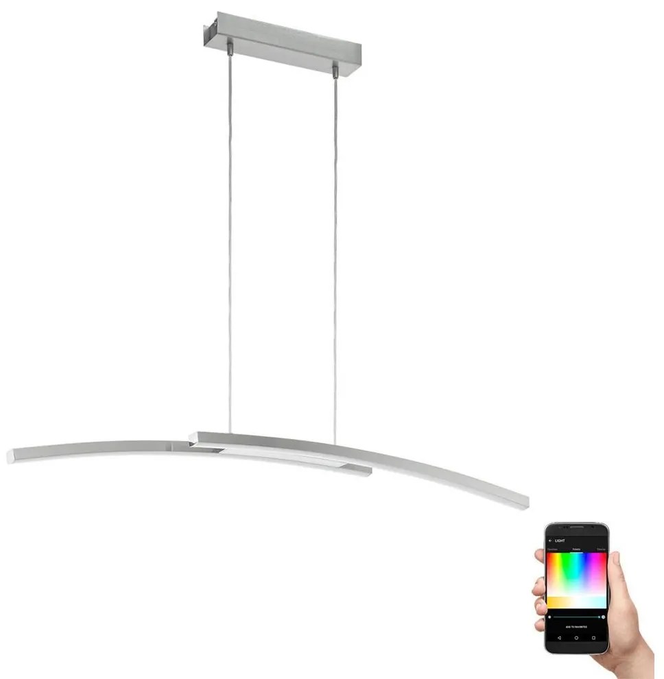 Eglo 97911 - Lampa wisząca LED RGB ściemnialna na linkach FRAIOLI-C 2xLED/17W/230V